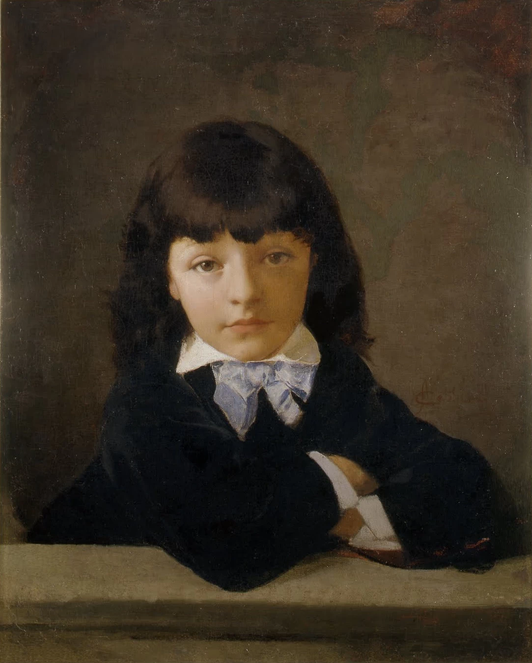 Ritratto di Giuseppe da bambino da Amos Cassioli